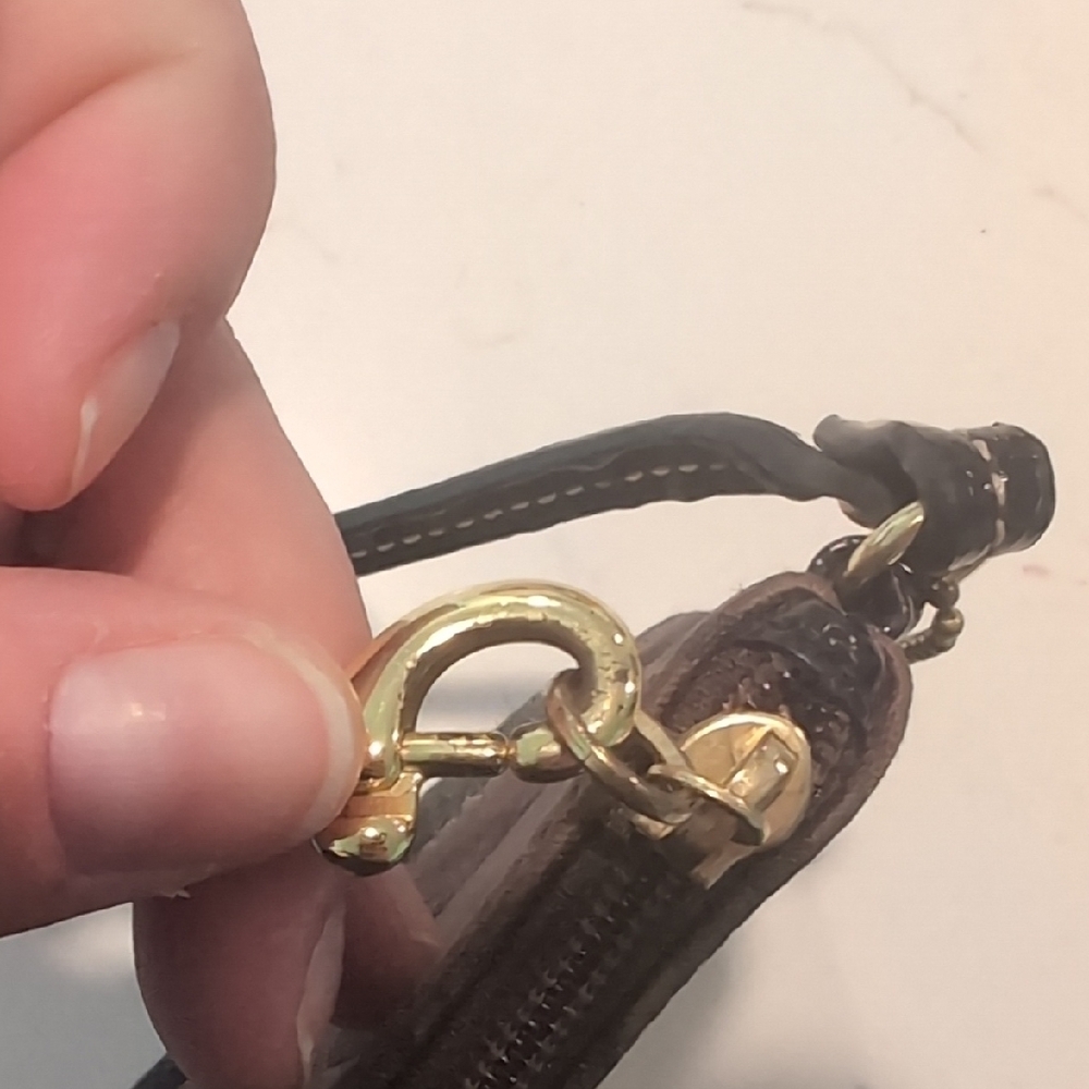 Coach Black and Brown Wristlet - Picture 5 of 6